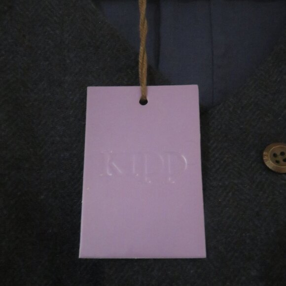 NWT Kipp Navy/Brown Wool Vest - Picture 2 of 5